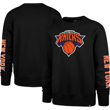 Men's New York Knicks '47 Black 2022/23 City Edition Two-Peat Headline Pullover Sweatshirt Men's New York Knicks '47 Black 2022/23 City Edition Two-Peat Headline Pullover Sweatshirt