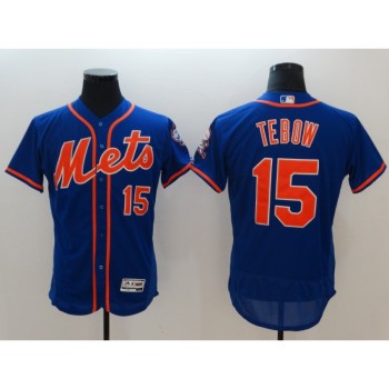 Men's New York Mets #15 Tim Tebow Royal Flexbase Stitched MLB Jersey Men's New York Mets #15 Tim Tebow Royal Flexbase Stitched MLB Jersey