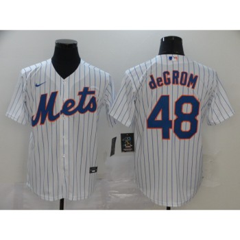 Men's New York Mets #48 Jacob deGrom White Cool Base Stitched MLB Jersey