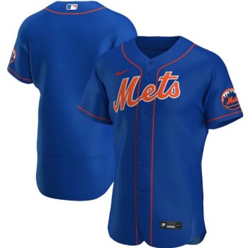 Men's New York Mets Blank Blue Flex Base Stitched Jersey Men's New York Mets Blank Blue Flex Base Stitched Jersey