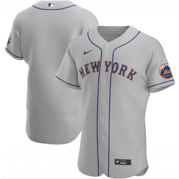 Men's New York Mets Blank Grey Flex Base Stitched Jersey Men's New York Mets Blank Grey Flex Base Stitched Jersey
