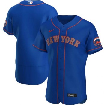 Men's New York Mets Blank New Blue Flex Base Stitched Jersey Men's New York Mets Blank New Blue Flex Base Stitched Jersey