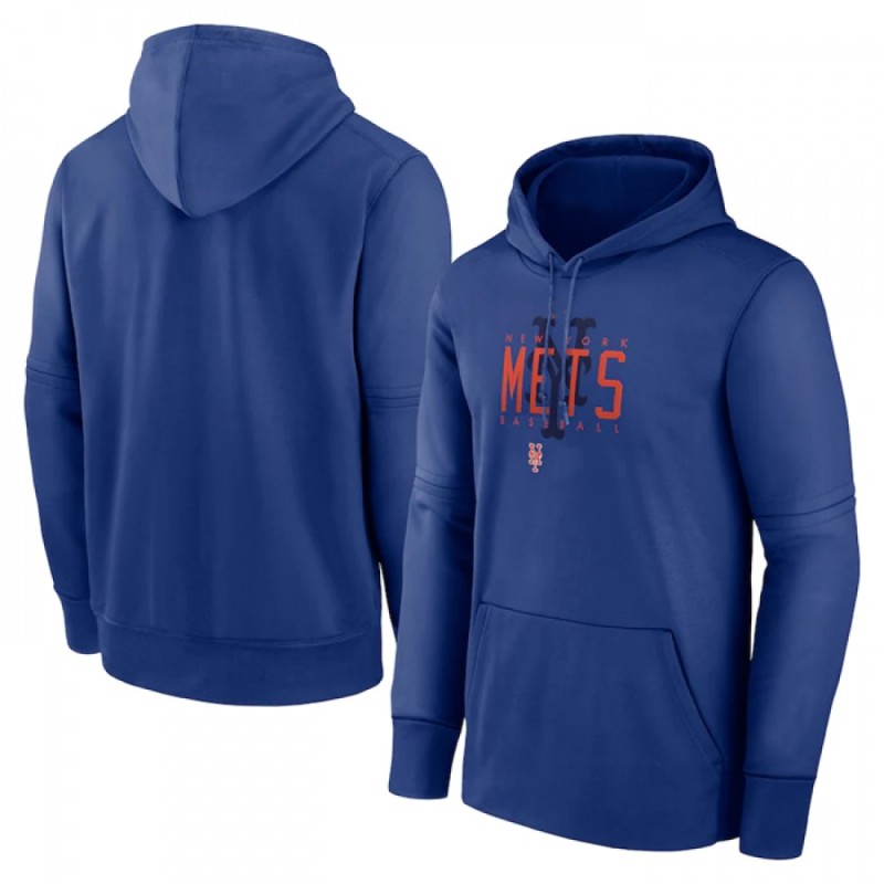 Men's New York Mets Royal Pregame Performance Pullover Hoodie Men's New York Mets Royal Pregame Performance Pullover Hoodie