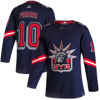 Men's New York Rangers #10 Artemi Panarin 2021 Navy Reverse Retro Stitched Jersey Men's New York Rangers #10 Artemi Panarin 2021 Navy Reverse Retro Stitched Jersey