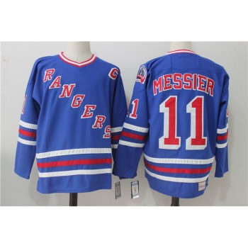Men's New York Rangers #11 Mark Messier Royal Throwback CCM Stitched NHL Jersey Men's New York Rangers #11 Mark Messier Royal Throwback CCM Stitched NHL Jersey
