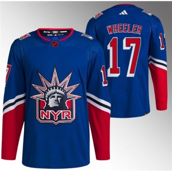 Men's New York Rangers #17 Blake Wheeler Blue Reverse Retro Stitched Jersey Men's New York Rangers #17 Blake Wheeler Blue Reverse Retro Stitched Jersey