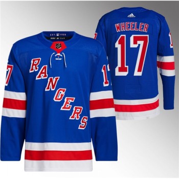 Men's New York Rangers #17 Blake Wheeler Royal Stitched Jersey Men's New York Rangers #17 Blake Wheeler Royal Stitched Jersey