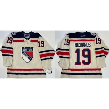 Men's New York Rangers #19 Brad Richards White Stitched Jersey Men's New York Rangers #19 Brad Richards White Stitched Jersey