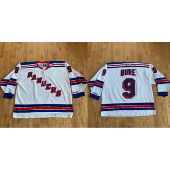 Men's New York Rangers #9 Pavel Bure White Stitched Jersey Men's New York Rangers #9 Pavel Bure White Stitched Jersey