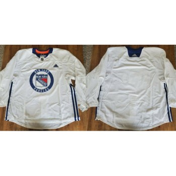 Men's New York Rangers Blank White Stitched Jersey Men's New York Rangers Blank White Stitched Jersey