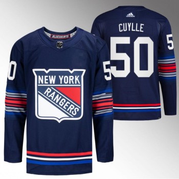 Men's New York Rangers #50 Will Cuylle Navy Stitched Jersey Men's New York Rangers #50 Will Cuylle Navy Stitched Jersey