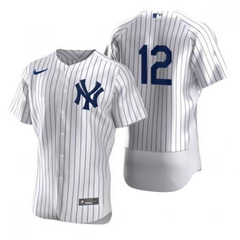 Men's New York Yankees #12 isiah Kiner-Falefa White Flex Base Stitched Jersey Men's New York Yankees #12 isiah Kiner-Falefa White Flex Base Stitched Jersey