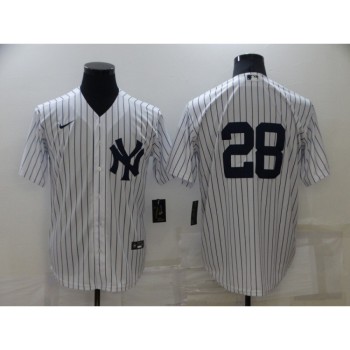 Men's New York Yankees #28 Josh Donaldson White Cool Base Stitched Baseball Jersey