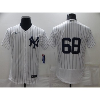 Men's New York Yankees #68 Dellin Betances White Flex Base Stitched Jersey Men's New York Yankees #68 Dellin Betances White Flex Base Stitched Jersey