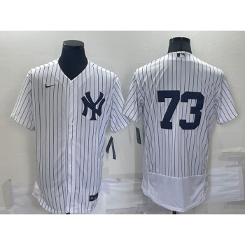 Men's New York Yankees #73 Michael King White Flex Base Stitched Baseball Jersey