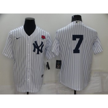 Men's New York Yankees #7 Mickey Mantle White Cool Base Stitched Baseball Jersey Men's New York Yankees #7 Mickey Mantle White Cool Base Stitched Baseball Jersey