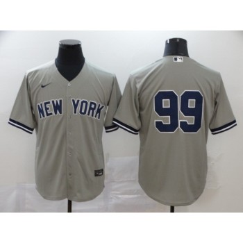Men's New York Yankees #99 Aaron Judge Grey Cool Base Stitched MLB Jersey Men's New York Yankees #99 Aaron Judge Grey Cool Base Stitched MLB Jersey