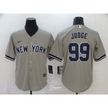 Men's New York Yankees #99 Aaron Judge Grey Cool Base Stitched MLB Jersey Men's New York Yankees #99 Aaron Judge Grey Cool Base Stitched MLB Jersey