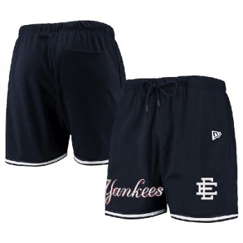 Men's New York Yankees Navy Mesh Shorts 001 Men's New York Yankees Navy Mesh Shorts 001