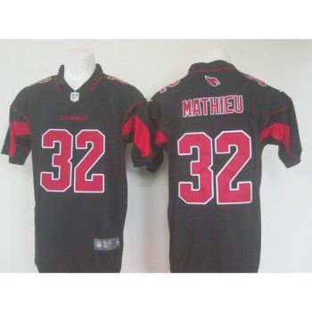 Men's Arizona Cardinals #32 Tyrann Mathieu Black Limited Rush Stitched NFL Jersey Men's Arizona Cardinals #32 Tyrann Mathieu Black Limited Rush Stitched NFL Jersey