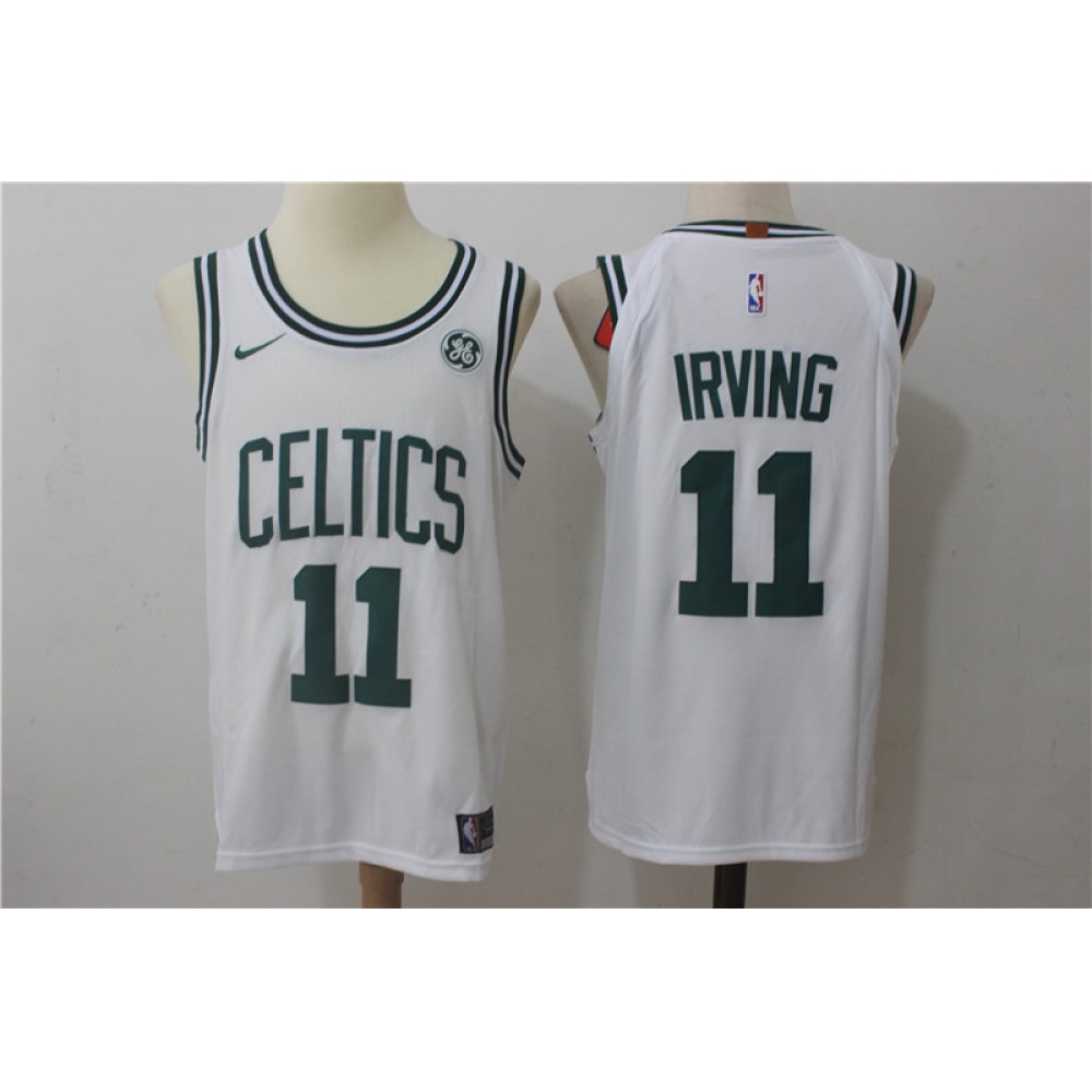 Men's Boston Celtics #11 kyrie irving White Stitched NBA Jersey