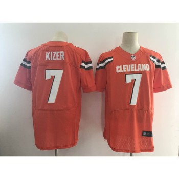 Men's Cleveland Browns #7 DeShone Kizer Orange Alternate Stitched NFL New Elite Jersey Men's Cleveland Browns #7 DeShone Kizer Orange Alternate Stitched NFL New Elite Jersey