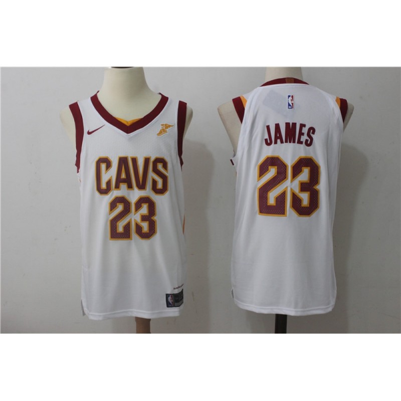 Men's Nike Cleveland Cavaliers #23 LeBron James White Stitched NBA Jersey Men's Nike Cleveland Cavaliers #23 LeBron James White Stitched NBA Jersey
