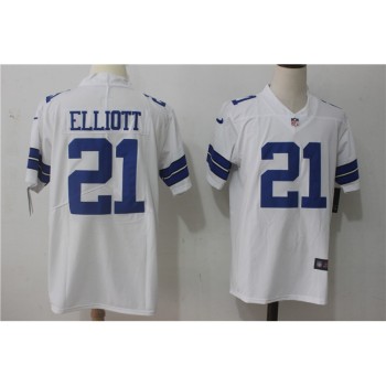 Men's Dallas Cowboys #21 Ezekiel Elliott White Stitched NFL Vapor Untouchable Limited Jersey Men's Dallas Cowboys #21 Ezekiel Elliott White Stitched NFL Vapor Untouchable Limited Jersey