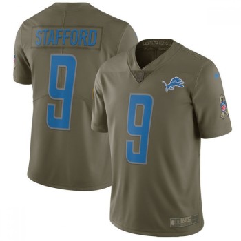 Men's Detroit Lions #9 Matthew Stafford Olive Salute To Service Limited Stitched NFL Jersey Men's Detroit Lions #9 Matthew Stafford Olive Salute To Service Limited Stitched NFL Jersey