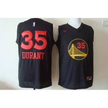 Men's Golden State Warriors #35 Kevin Durant Black With Red Fashion Stitched NBA Jersey Men's Golden State Warriors #35 Kevin Durant Black With Red Fashion Stitched NBA Jersey