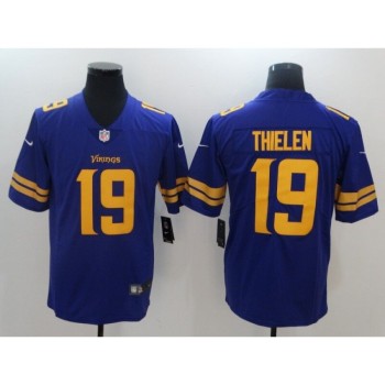 Men's Minnesota Vikings #19 Adam Thielen Purple Vapor Untouchable Limited Stitched NFL Jersey Men's Minnesota Vikings #19 Adam Thielen Purple Vapor Untouchable Limited Stitched NFL Jersey