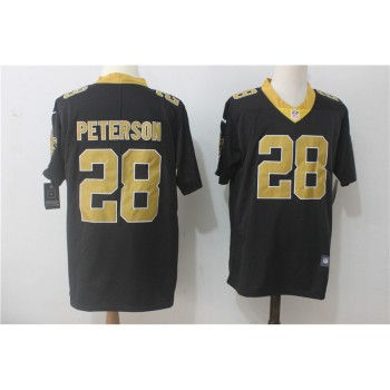 Men's New Orleans Saints #28 Adrian Peterson Black Team Color Stitched NFL Vapor Untouchable Limited Jersey Men's New Orleans Saints #28 Adrian Peterson Black Team Color Stitched NFL Vapor Untouchable Limited Jersey