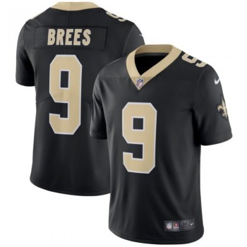 Men's New Orleans Saints #9 Drew Brees Black Stitched NFL Vapor Untouchable Limited Jersey Men's New Orleans Saints #9 Drew Brees Black Stitched NFL Vapor Untouchable Limited Jersey