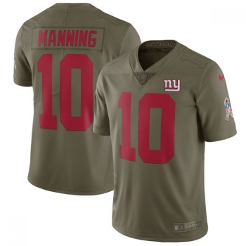 Men's New York Giants #10 Eli Manning Olive Salute To Service Limited Stitched NFL Jersey Men's New York Giants #10 Eli Manning Olive Salute To Service Limited Stitched NFL Jersey