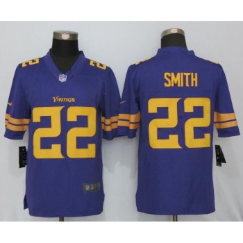 Men's  Vikings #22 Harrison Smith Purple Limited Rush Stitched NFL Jersey Men's  Vikings #22 Harrison Smith Purple Limited Rush Stitched NFL Jersey