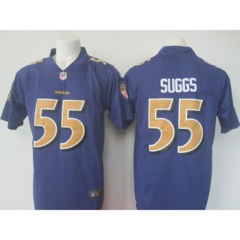 Men's Ravens #55 Terrell Suggs Purple Limited Rush NFL Jersey Men's Ravens #55 Terrell Suggs Purple Limited Rush NFL Jersey