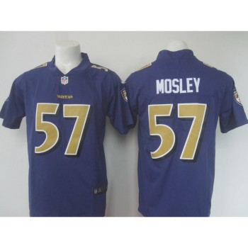 Men's Ravens #57 C.J. Mosley Purple Limited Rush NFL Jersey Men's Ravens #57 C.J. Mosley Purple Limited Rush NFL Jersey