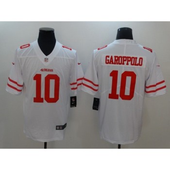 Men's San Francisco 49ers #10 Jimmy Garoppolo White Vapor Untouchable Limited Stitched NFL Jersey Men's San Francisco 49ers #10 Jimmy Garoppolo White Vapor Untouchable Limited Stitched NFL Jersey