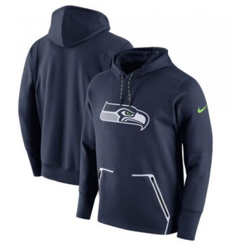Men's Seattle Seahawks College Navy Champ Drive Vapor Speed Pullover Hoodie Men's Seattle Seahawks College Navy Champ Drive Vapor Speed Pullover Hoodie