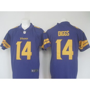 Men's Vikings #14 Stefon Diggs Purple Limited Rush Stitched NFL Jersey Men's Vikings #14 Stefon Diggs Purple Limited Rush Stitched NFL Jersey