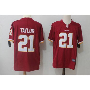 Men's Washington Redskins #21 Sean Taylor Red Stitched NFL Vapor Untouchable Limited Jersey