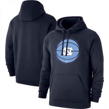 Men's North Carolina Tar Heels Navy Basketball Pullover Hoodie Men's North Carolina Tar Heels Navy Basketball Pullover Hoodie