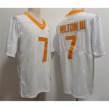 Men's Notre Tennessee Volunteers #7 Joe Milton III White Stitched Jersey Men's Notre Tennessee Volunteers #7 Joe Milton III White Stitched Jersey