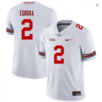 Men's Ohio State Buckeyes #2 Emeka Egbuka White Vapor Limited Stitched Jersey Men's Ohio State Buckeyes #2 Emeka Egbuka White Vapor Limited Stitched Jersey