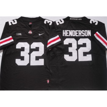 Men's Ohio State Buckeyes #32 HENDERSON Black Stitched Jersey Men's Ohio State Buckeyes #32 HENDERSON Black Stitched Jersey