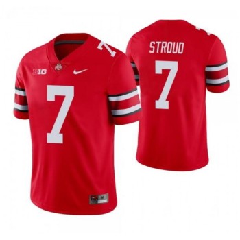 Men's Ohio State Buckeyes #7 C.J. Stroud Red Vapor Limited Stitched Jersey Men's Ohio State Buckeyes #7 C.J. Stroud Red Vapor Limited Stitched Jersey