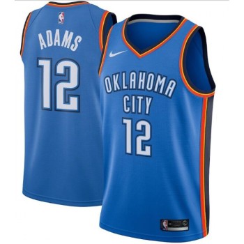 Men's Oklahoma City Thunder #12 Steven Adams Blue Icon Edition Stitched NBA Jersey Men's Oklahoma City Thunder #12 Steven Adams Blue Icon Edition Stitched NBA Jersey