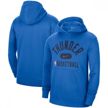 Men's Oklahoma City Thunder 2021 Blue Spotlight Pullover Hoodie Men's Oklahoma City Thunder 2021 Blue Spotlight Pullover Hoodie
