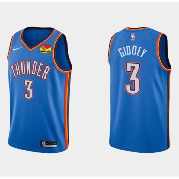 Men's Oklahoma City Thunder #3 Chris Paul Blue Stitched NBA Jersey Men's Oklahoma City Thunder #3 Chris Paul Blue Stitched NBA Jersey
