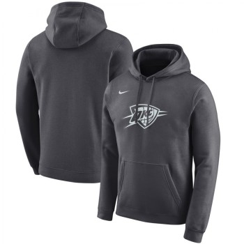 Men's Oklahoma City Thunder Anthracite City Edition Club Pullover Hoodie Men's Oklahoma City Thunder Anthracite City Edition Club Pullover Hoodie